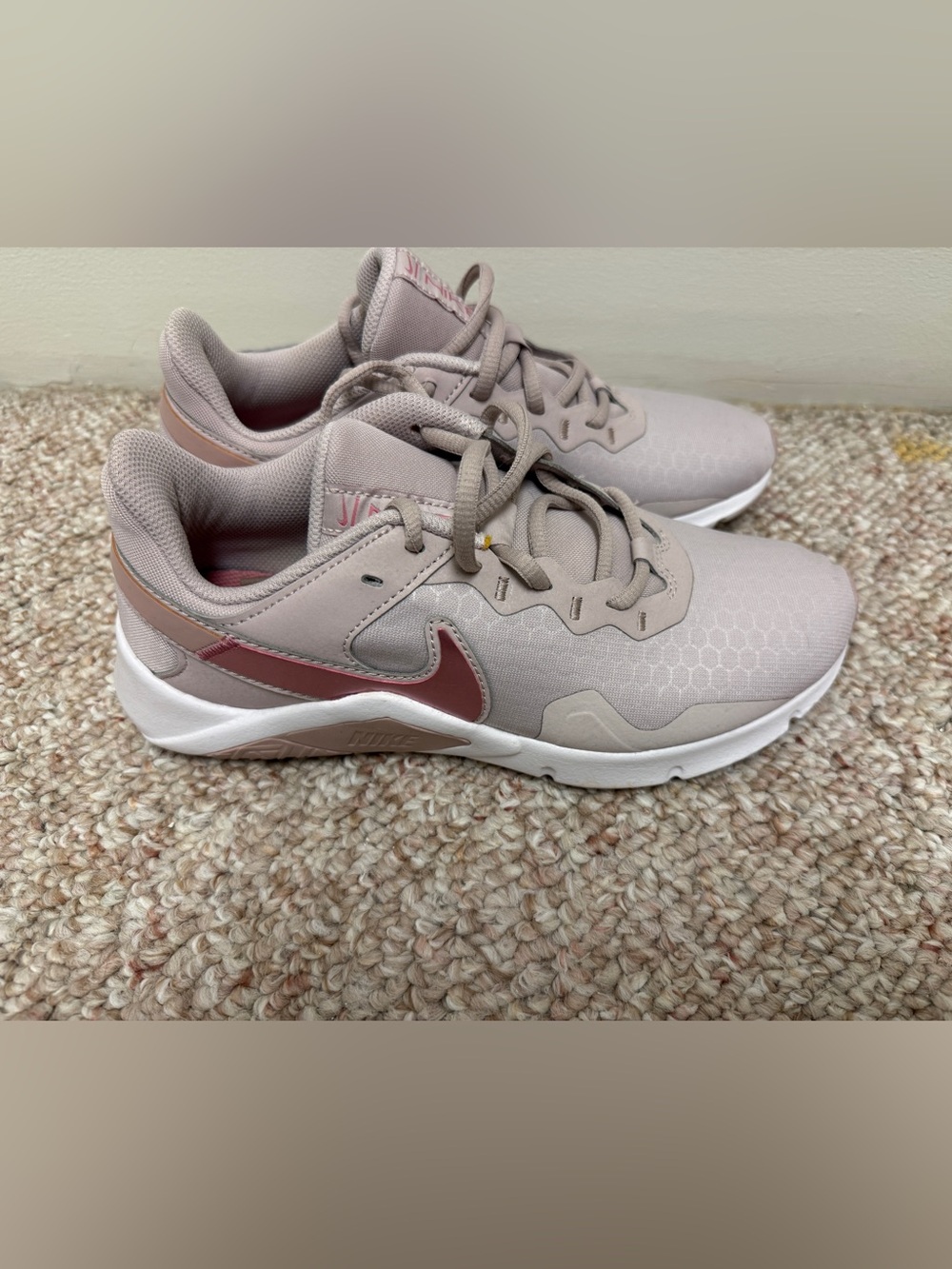 Nike Taupe and Rose Pink Women's Athletic Sneakers